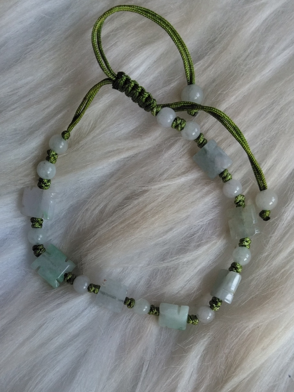 Stunning Jade Adjustable Gemstone Bracelet